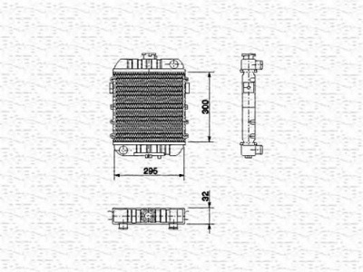 MAGNETI MARELLI 350213557000 -  Радиатор, охлаждение двигателя